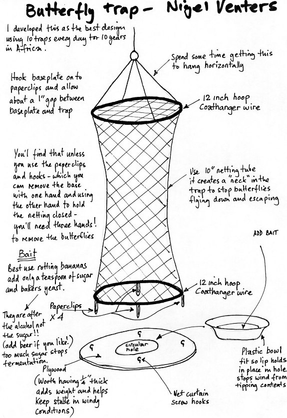 The Butterfly Boutique - Butterfly Farming Articles - Making & Using a Butterfly  Trap